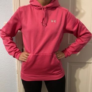 Pink Under Armour Pull Over Sweater